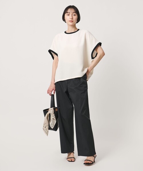 ブラウス シャツ COMFY ドルマン ショートスリーブ ブラウス ‐防汚 UVカット ウォッシャブル‐ レディースの画像