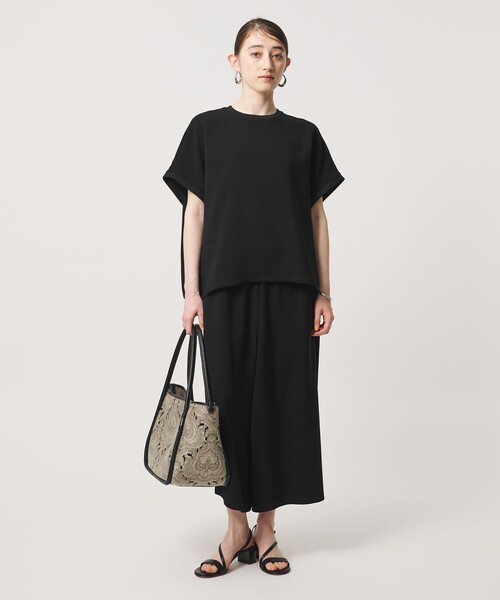 ブラウス シャツ COMFY ドルマン ショートスリーブ ブラウス ‐防汚 UVカット ウォッシャブル‐ レディースの画像