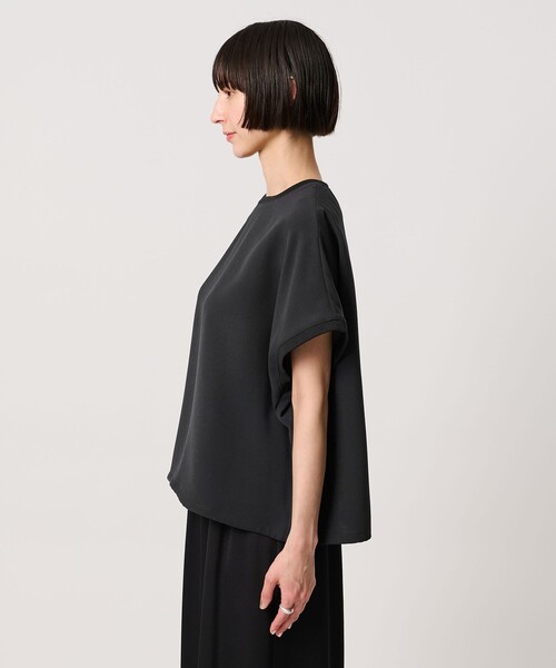 ブラウス シャツ COMFY ドルマン ショートスリーブ ブラウス ‐防汚 UVカット ウォッシャブル‐ レディースの画像