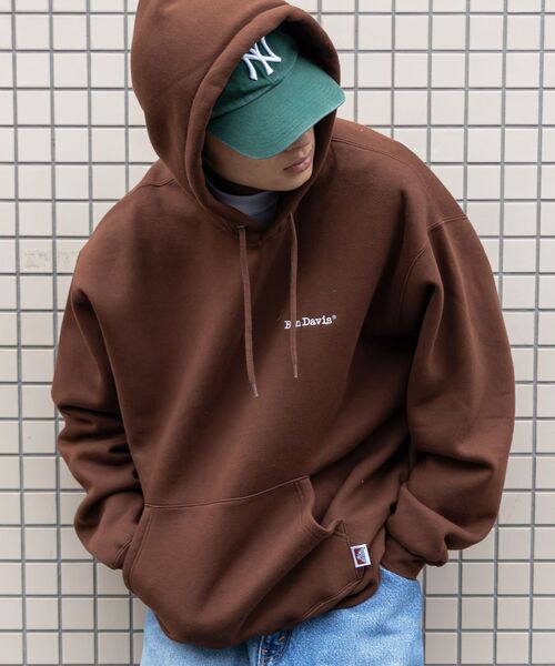 「BEN DAVIS」 プルオーバーパーカー MEDIUM オフホワイト メンズ_画像2