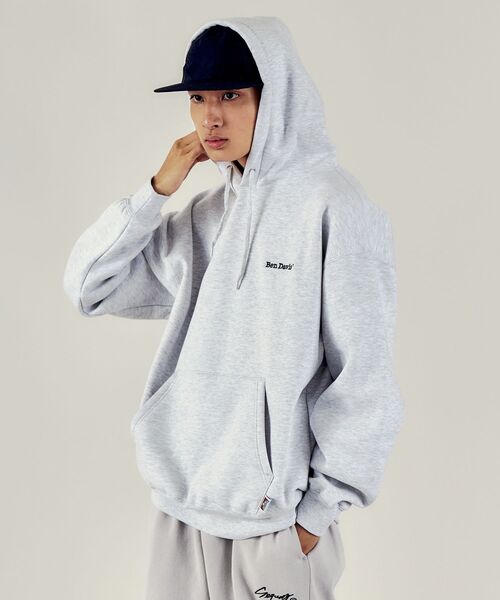 「BEN DAVIS」 プルオーバーパーカー MEDIUM オフホワイト メンズ_画像5