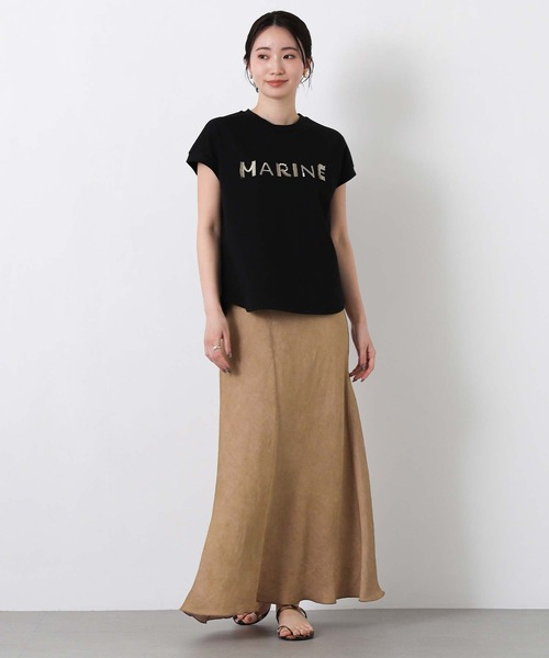 tシャツ ＭＡＲＩＮＥフリンジT レディースの画像