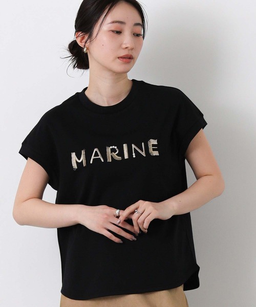 tシャツ ＭＡＲＩＮＥフリンジT レディースの画像