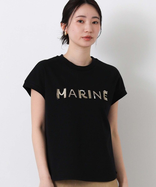 tシャツ ＭＡＲＩＮＥフリンジT レディースの画像