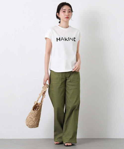 tシャツ ＭＡＲＩＮＥフリンジT レディースの画像