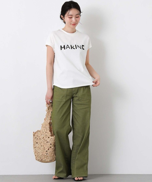 tシャツ ＭＡＲＩＮＥフリンジT レディースの画像