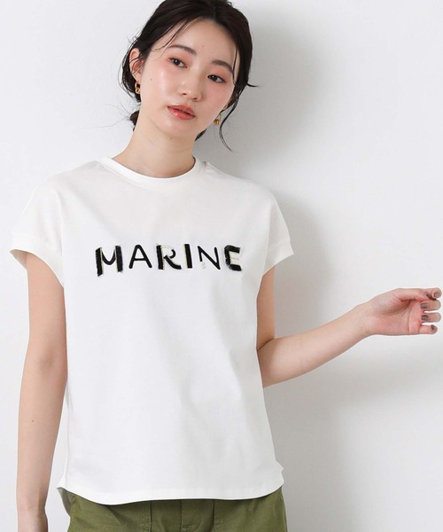 tシャツ ＭＡＲＩＮＥフリンジT レディースの画像