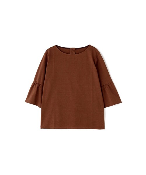 「human woman」 7分袖ブラウス MEDIUM ダークインディゴブルー レディース_画像6