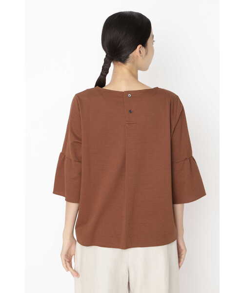 「human woman」 7分袖ブラウス MEDIUM ダークインディゴブルー レディース_画像8