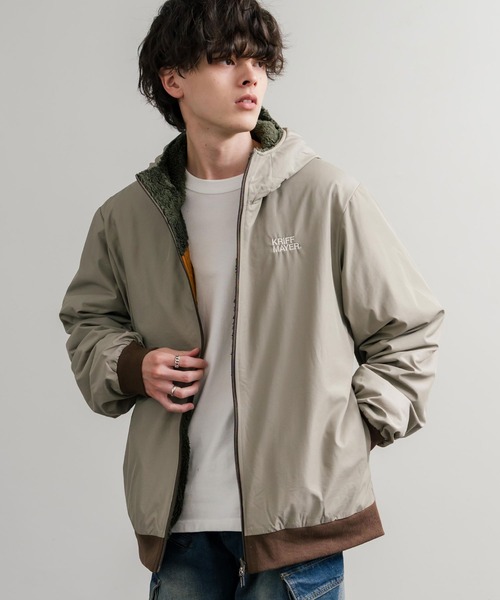 「KRIFF MAYER」 マウンテンパーカー L ベージュ メンズ_画像7