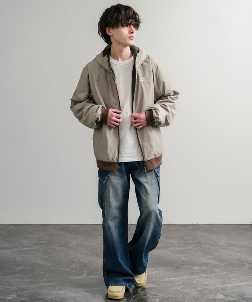 「KRIFF MAYER」 マウンテンパーカー L ベージュ メンズ_画像9