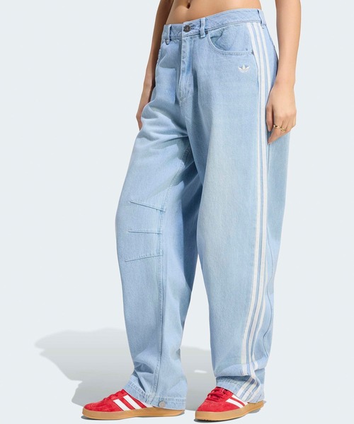 adidas（アディダス） ワイドパンツ ジーンズ デニム デニムパンツ