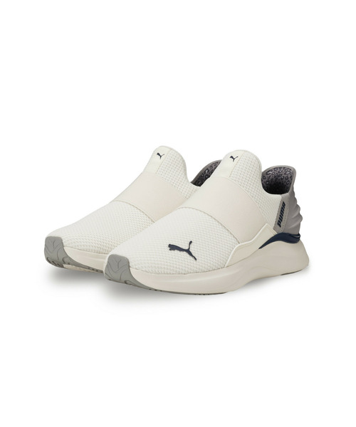 「PUMA」 ローカットスニーカー 24.5cm ブラック×ゴールド レディース_画像2