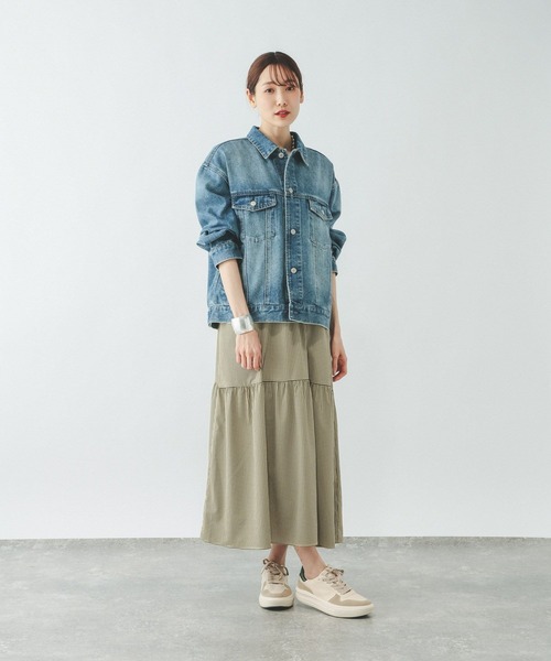 「GLOBAL WORK」 キャミソールワンピース LARGE スカイブルー レディース_画像7