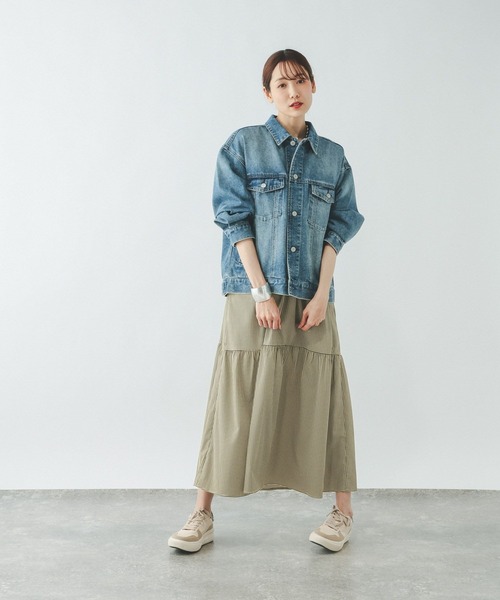 「GLOBAL WORK」 キャミソールワンピース LARGE スカイブルー レディース_画像8