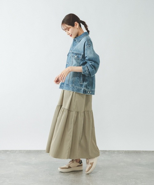 「GLOBAL WORK」 キャミソールワンピース LARGE スカイブルー レディース_画像9
