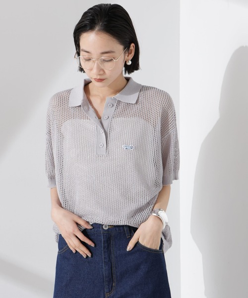 「PENNEYS」 半袖ニット FREE ライトグレー レディース_画像7