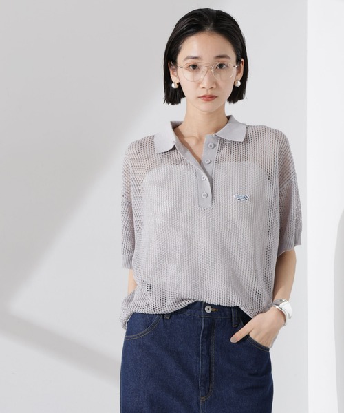 「PENNEYS」 半袖ニット FREE ライトグレー レディース_画像8
