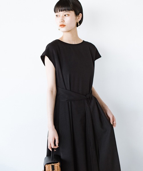「haco!」 半袖ワンピース LARGE ブルー レディース_画像3