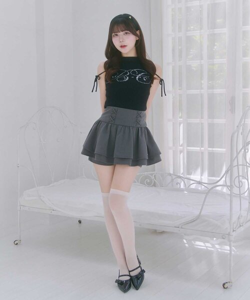 「Belle Charme」 ノースリーブニット FREE ピンク レディース_画像2