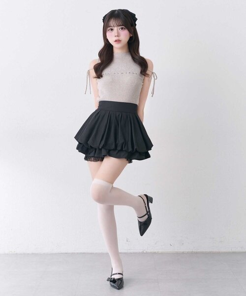 「Belle Charme」 ノースリーブニット FREE ピンク レディース_画像5