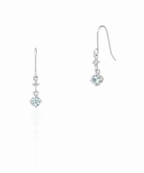 4℃（ヨンドシー） ピアス K10 ホワイトゴールド ピアス レディース