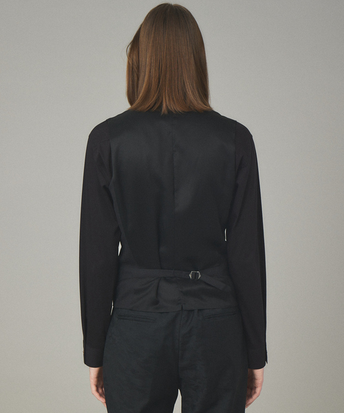 5351プール・オム（5351POUR LES HOMMES）/シャイニーストレッチドビー5ボタンジレ ベスト 5351 POUR LES HOMMES ベスト ジレ シャイニーストレッチドビー5