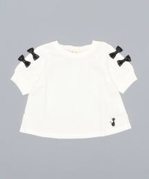 nino（ニノ） tシャツ 「90-120」Tシャツ 袖リボン キッズ 子供服 