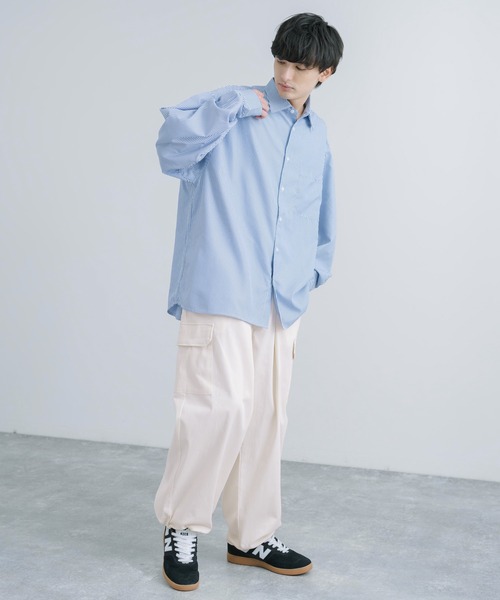 AMIRI◆コットン ワイドカーゴパンツ ミリタリー Rocky Monroe カーゴパンツ コットンツイルストレッチミリタリー
