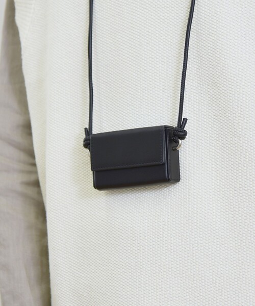 SHIPS any ショルダーバッグ any: スクエア ミニ ネック ポーチ メンズ