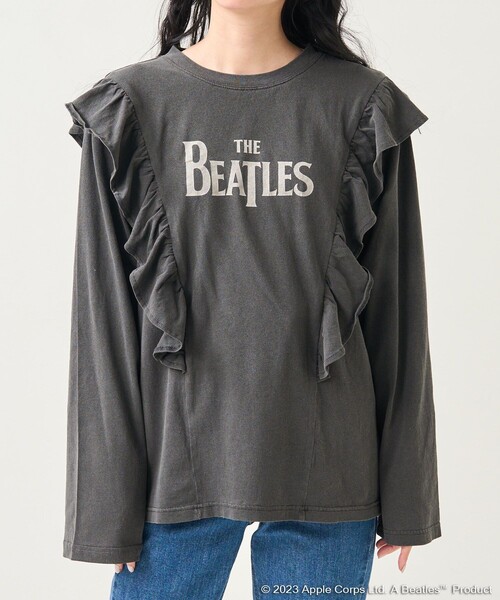 tシャツ Tシャツ レディース THE BEATLES フリルロンＴ/ザ・ビートルズフリルロンＴ｜zozo｜08