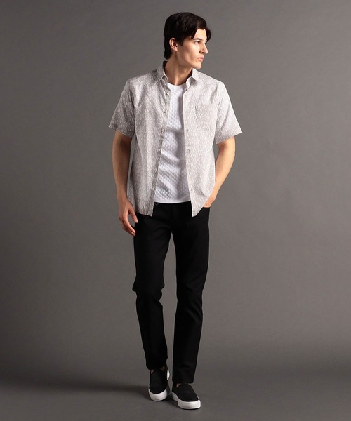 MONSIEUR NICOLE（ムッシュニコル） シャツ レギュラーカラー 半袖