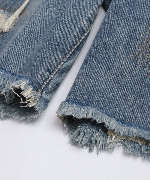 U：UME（ユーム） パンツ Frilled Straight Leg Short Pants メンズ