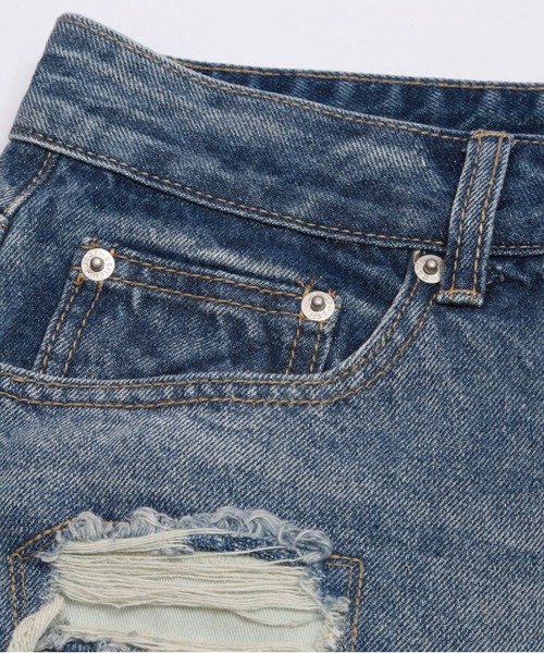 パンツ ume U：UME（ユーム） パンツ Frilled Straight Leg Short Pants メンズ