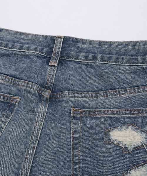 U：UME（ユーム） パンツ Frilled Straight Leg Short Pants メンズ