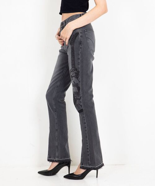 パンツ HYSTERIC GLAMOUR L WARRIOR DENIM 30 Pre-owned] Hysteric Glamour Studded denim pants – Archive