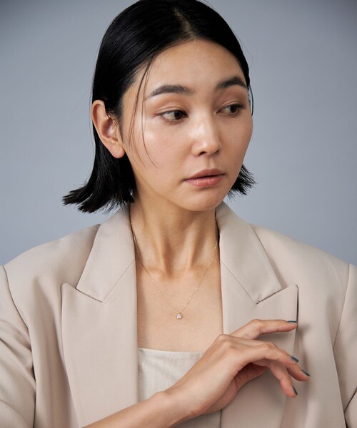 ネックレス 「オパール」 K10YG ネックレス スクエア レディース