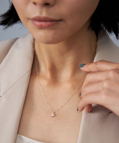 Jouete ネックレス 「オパール」 K10YG スクエア レディース 