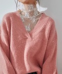 tシャツ ハイネック花柄シアートップス レディースの詳細画像5