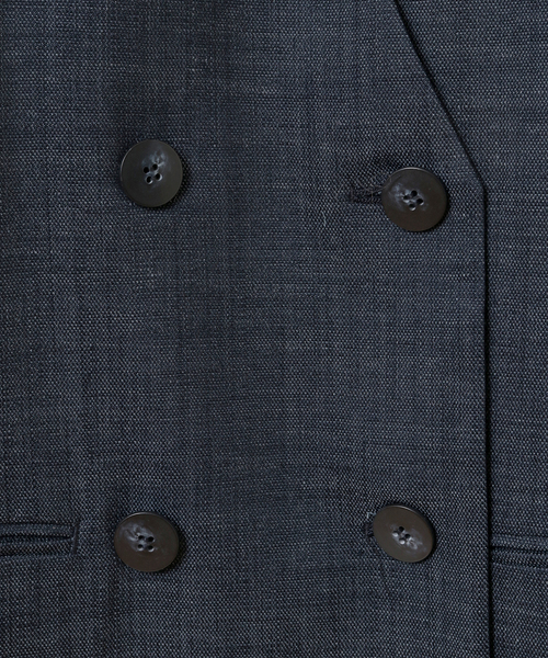 Tiara（ティアラ） ジャケット ノーカラージャケット ダブルボタン