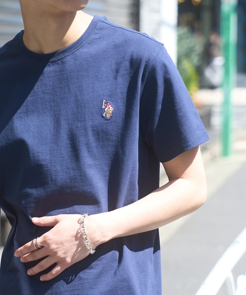 全6色 U.S. POLO ASSN. ポニー刺繍 クラシック コットン Tシャツ U.S. POLO ASSN. tシャツ 「U.S. ASSN.」ワンポイントクラシカル