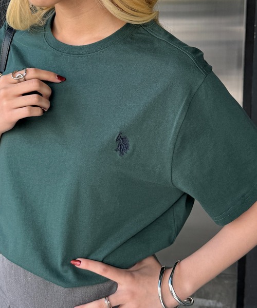 全6色 U.S. POLO ASSN. ポニー刺繍 クラシック コットン Tシャツ U.S. POLO ASSN. tシャツ 「U.S. ASSN.」ワンポイントクラシカル