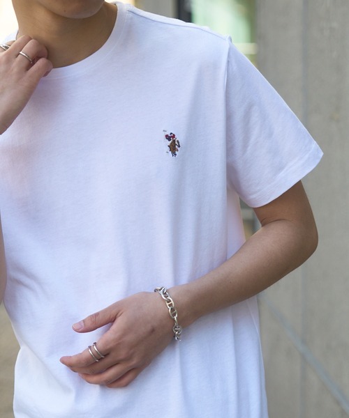 U.S. POLO ASSN. tシャツ 「U.S. ASSN.」ワンポイントクラシカル