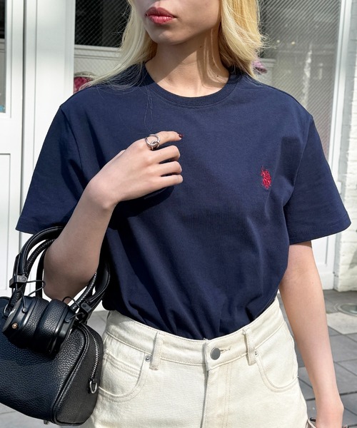 全6色 U.S. POLO ASSN. ポニー刺繍 クラシック コットン Tシャツ U.S. POLO ASSN. tシャツ 「U.S. ASSN.」ワンポイントクラシカル