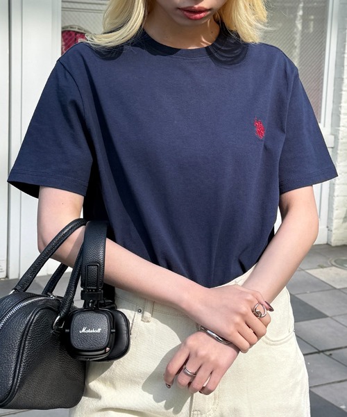 全6色 U.S. POLO ASSN. ポニー刺繍 クラシック コットン Tシャツ U.S. POLO ASSN. tシャツ 「U.S. ASSN.」ワンポイントクラシカル