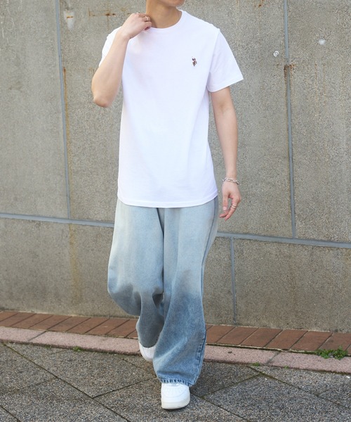 全6色 U.S. POLO ASSN. ポニー刺繍 クラシック コットン Tシャツ U.S. POLO ASSN. tシャツ 「U.S. ASSN.」ワンポイントクラシカル