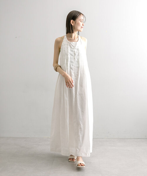 ワンピース 「森川企画」バックシャンアメスリキャミワンピース 