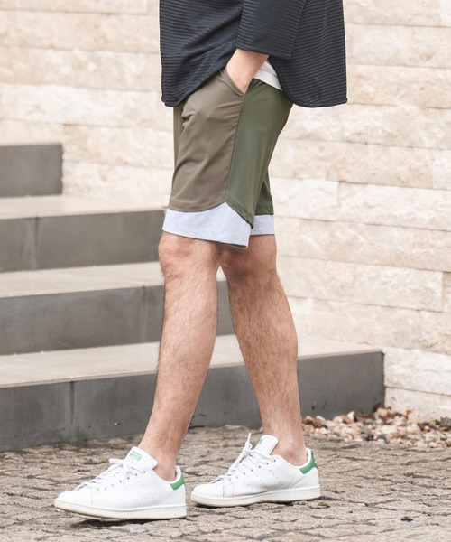 CAMBIO パンツ mp12271- Switch Layered Design Short Pants