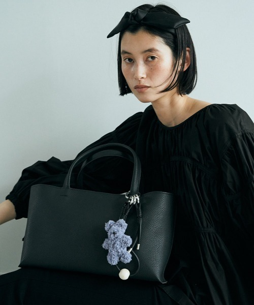  90s Fake Leather tote bag トートバック marjour（マージュール） トートバッグ LANDSCAPE FAKE LEATHER TOTE