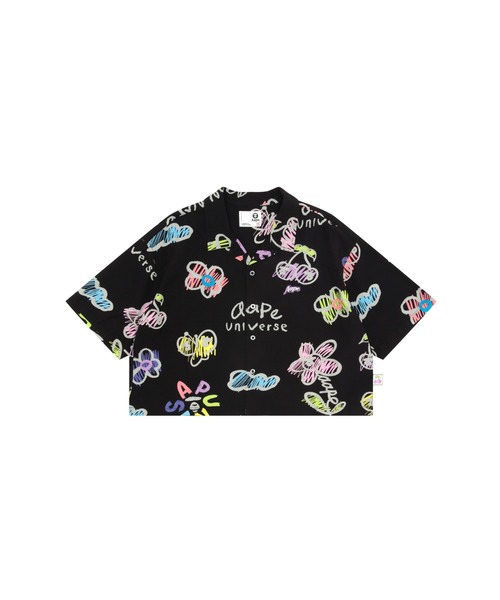 ブラウス シャツ AAPE SHORT SLEEVE SHIRT レディース AAPE BY A BATHING APE ブラウス シャツ SHORT SLEEVE SHIRT